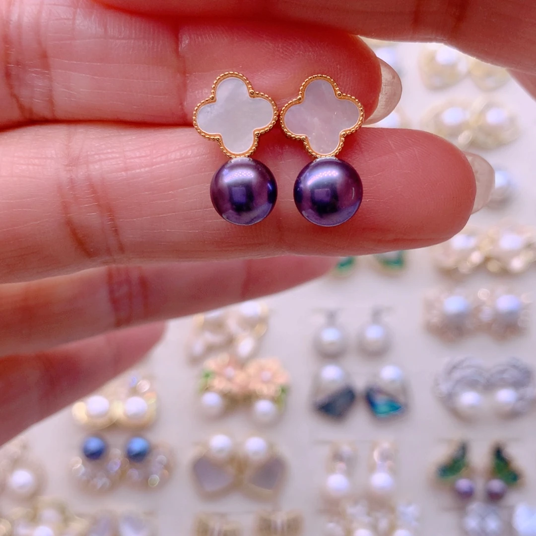 合金耳饰淡水珍珠