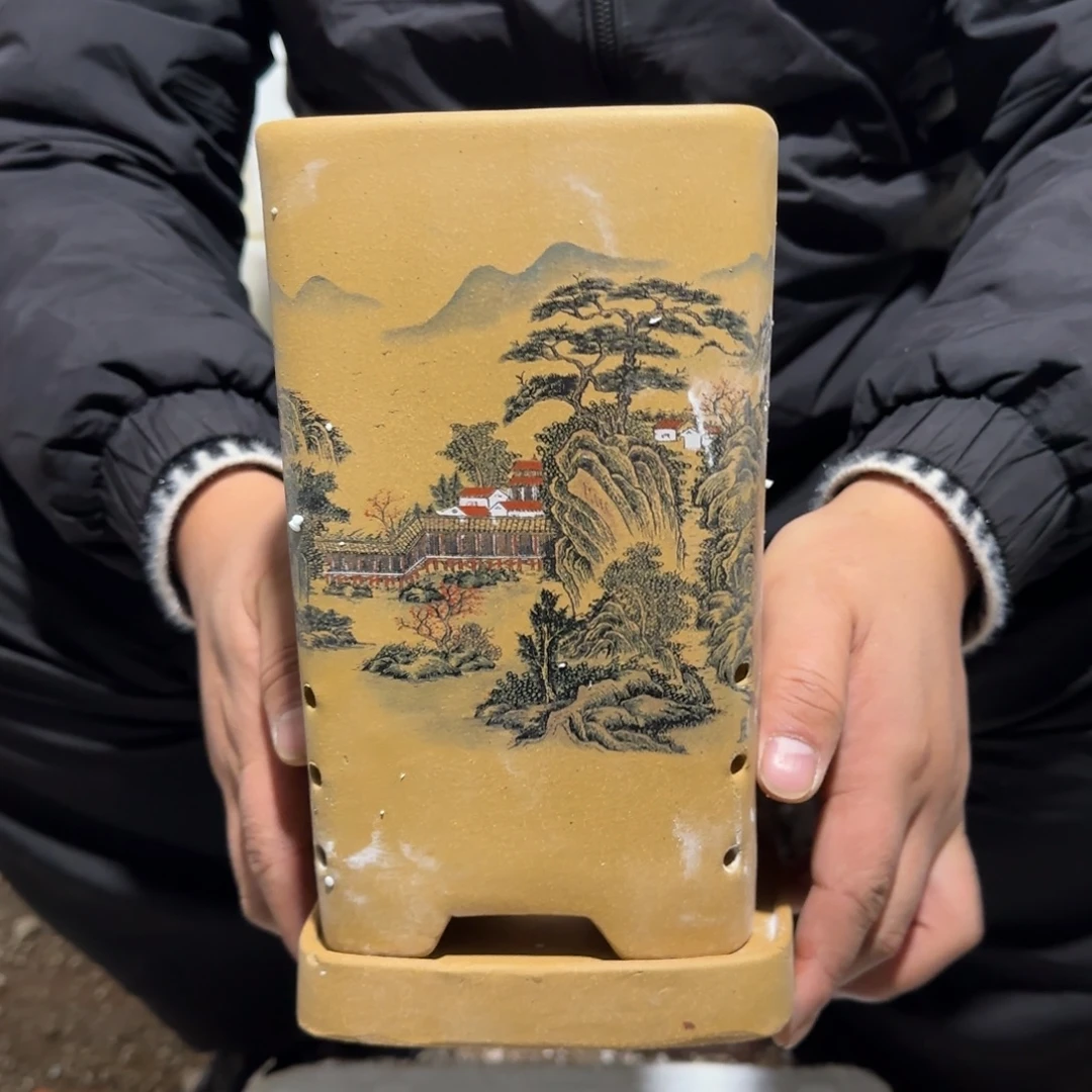 紫砂花盆瑕疵是我最