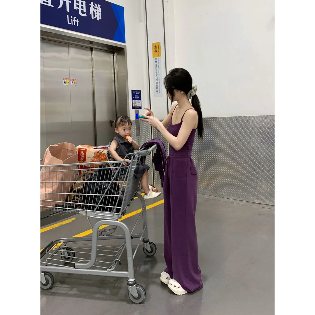 FORNI 慢生活 空气莫代尔卫衣吊带卫裤三件套
