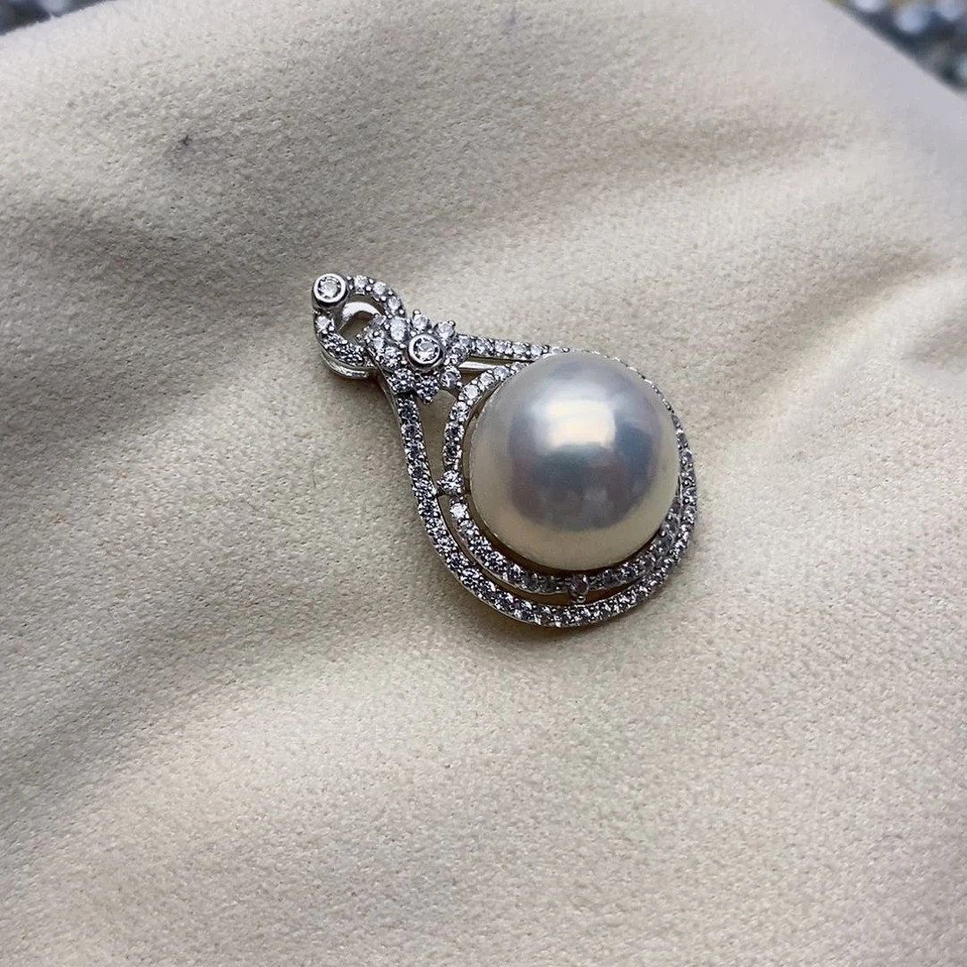 【闪购商品】淡水珍珠银S925镶嵌颈饰