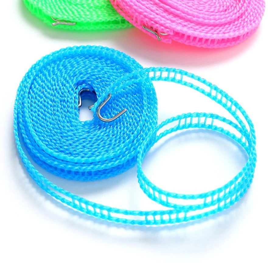 高承重加粗防滑尼龙绳室内免打孔晾衣绳阳台楼顶防风绳便捷免安装