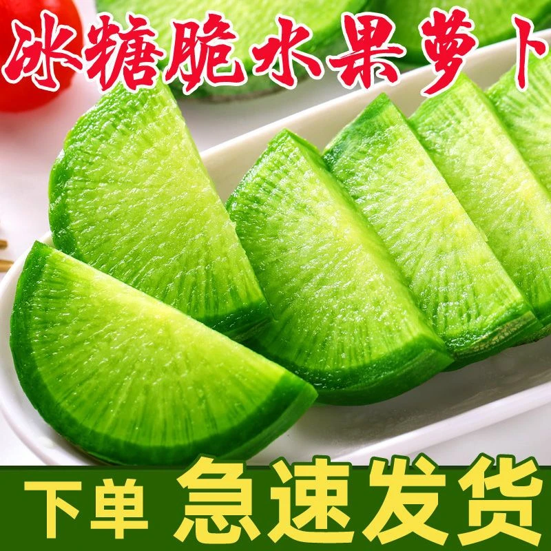 潍坊水果萝卜生吃新鲜正宗山东潍县青冰淇淋凤梨萝卜农科院基地
