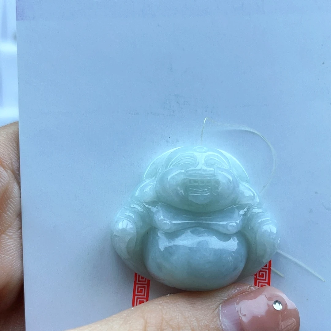 翡翠未镶嵌颈饰微****素佛公