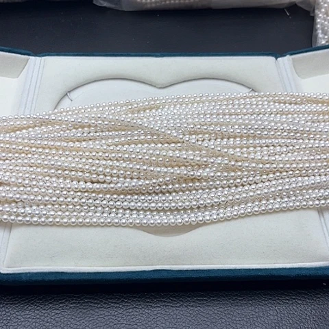 淡水珍珠珍珠项链银S925镶嵌14