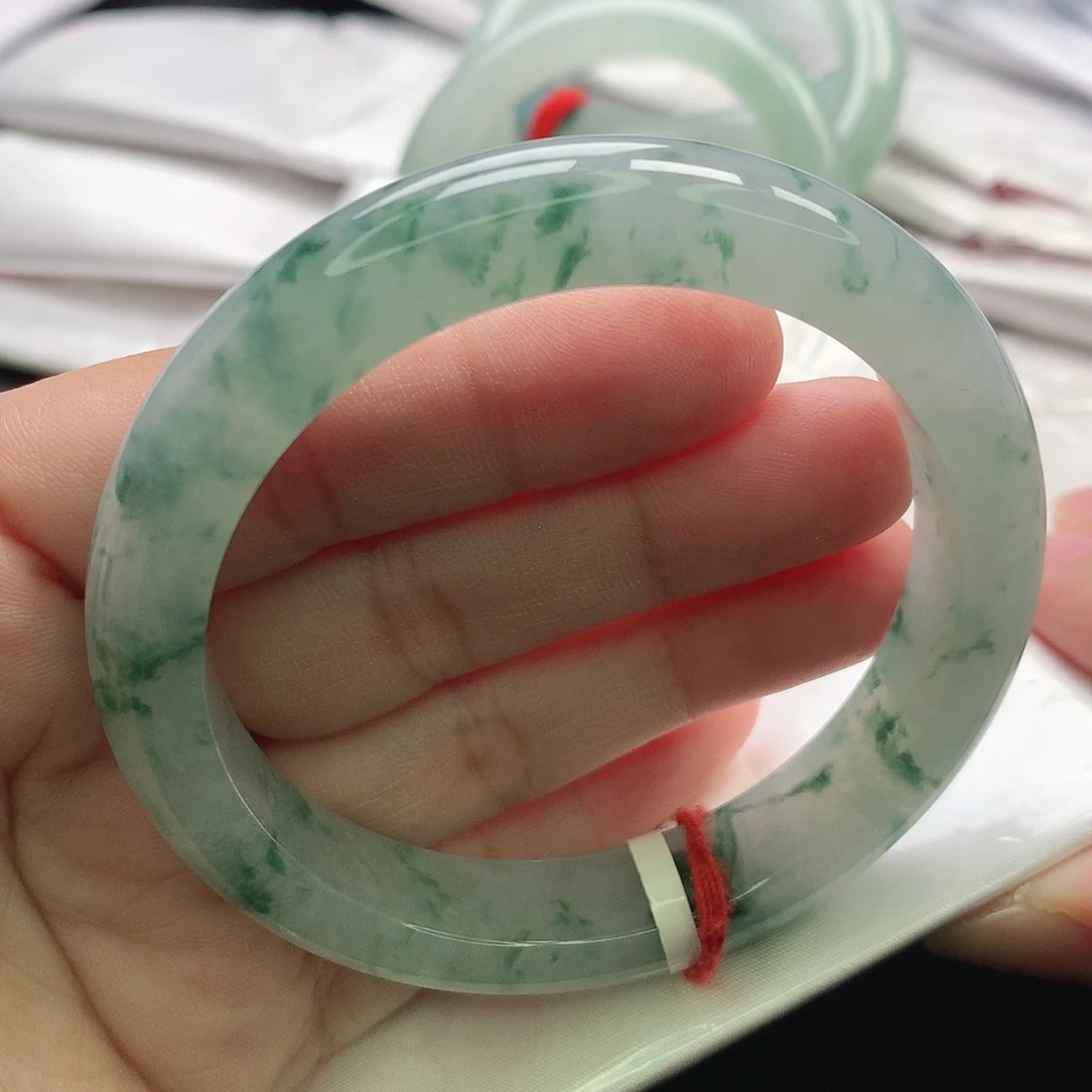 翡翠未镶嵌手镯缅甸56