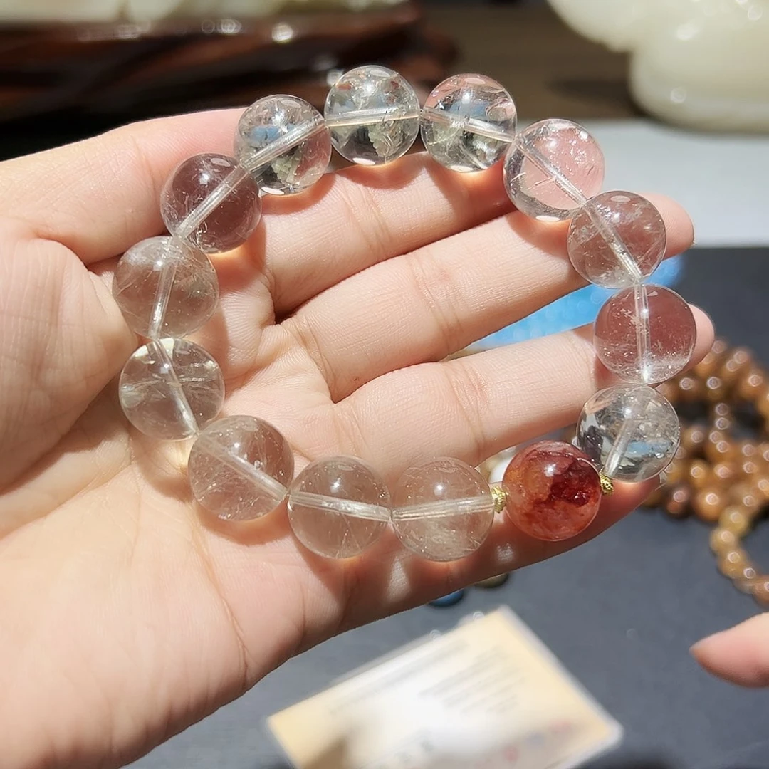 未镶嵌手链水晶绿水晶16毫米24号