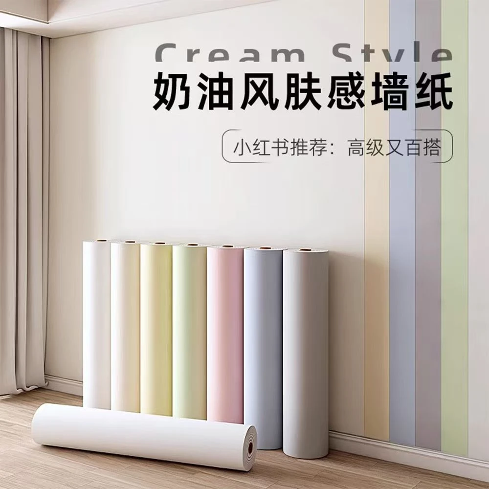 墙纸自粘背景墙高级壁面防水防潮卧室2025新款出租墙纸家用自己贴