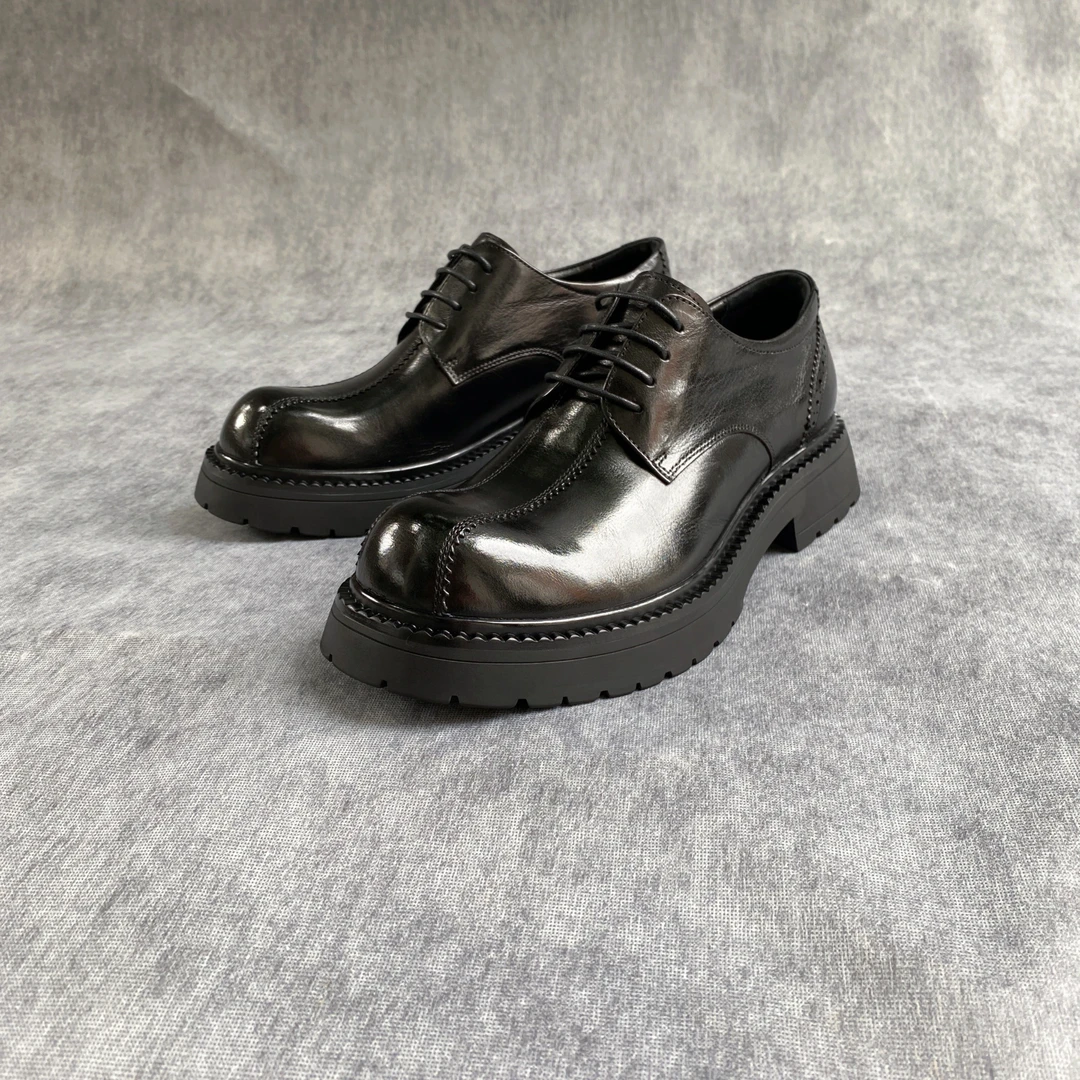 【都市轻奢】男士高端休闲鞋广州手工鞋商务休闲潮流百搭T62116