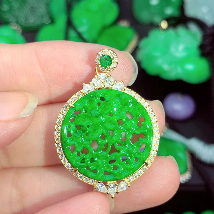 翡翠未镶嵌吊坠(不含链)