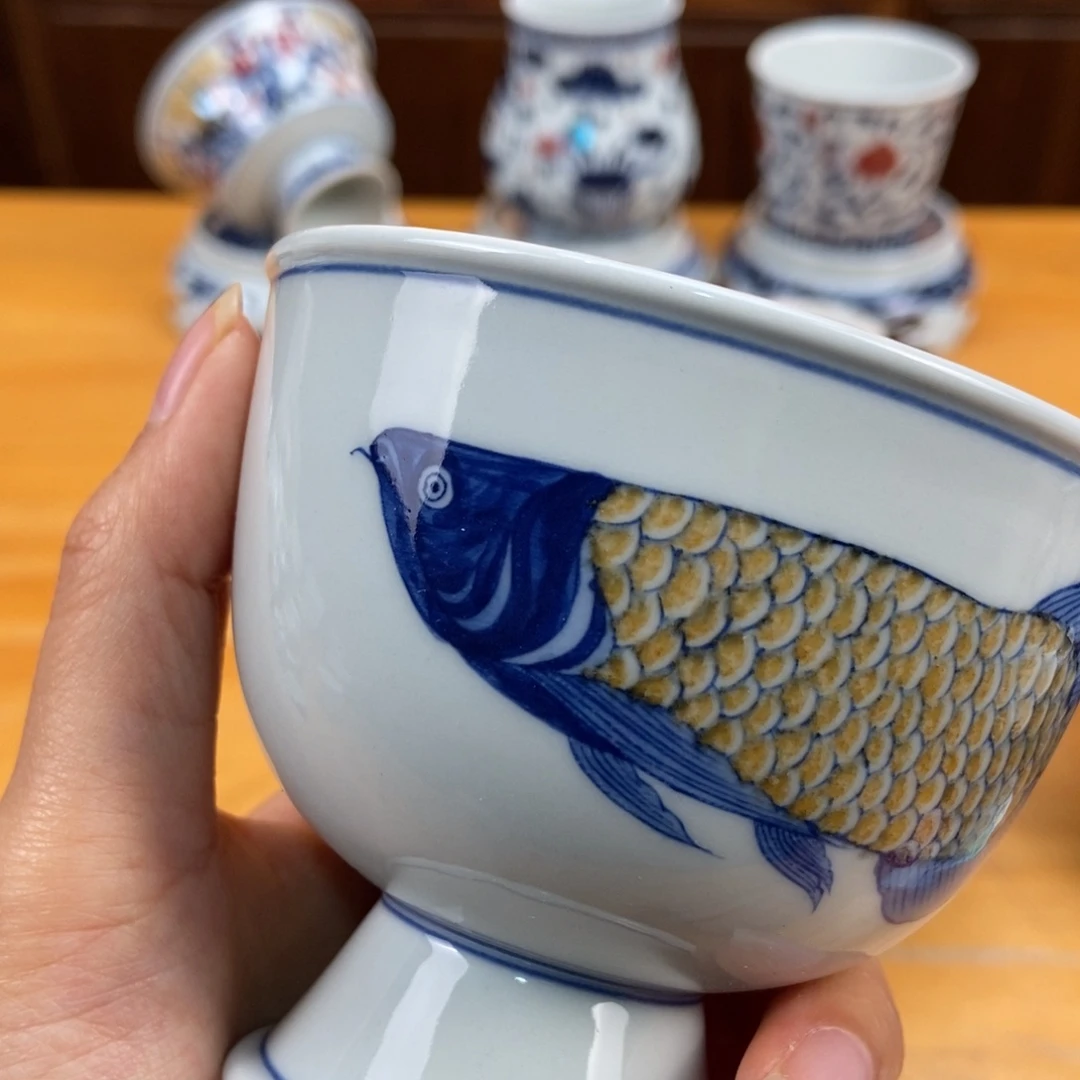 手绘现代茶具非古董