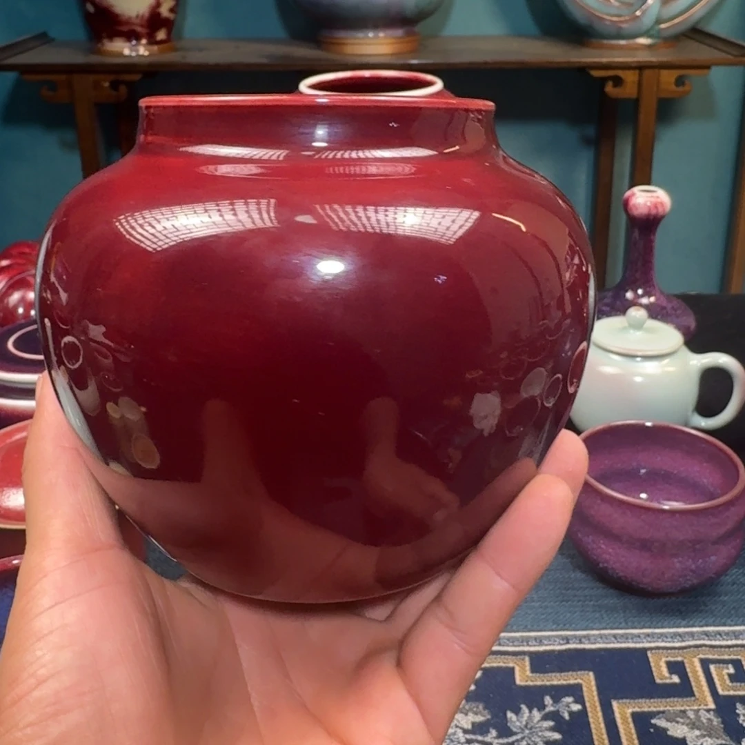 佑***宁陶杯子入窑一色出窑万彩