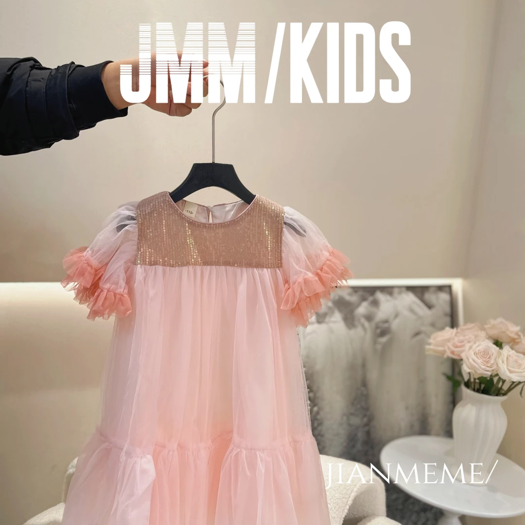 A109 女童洋气公主裙仙女裙连衣裙蓬蓬网纱礼服