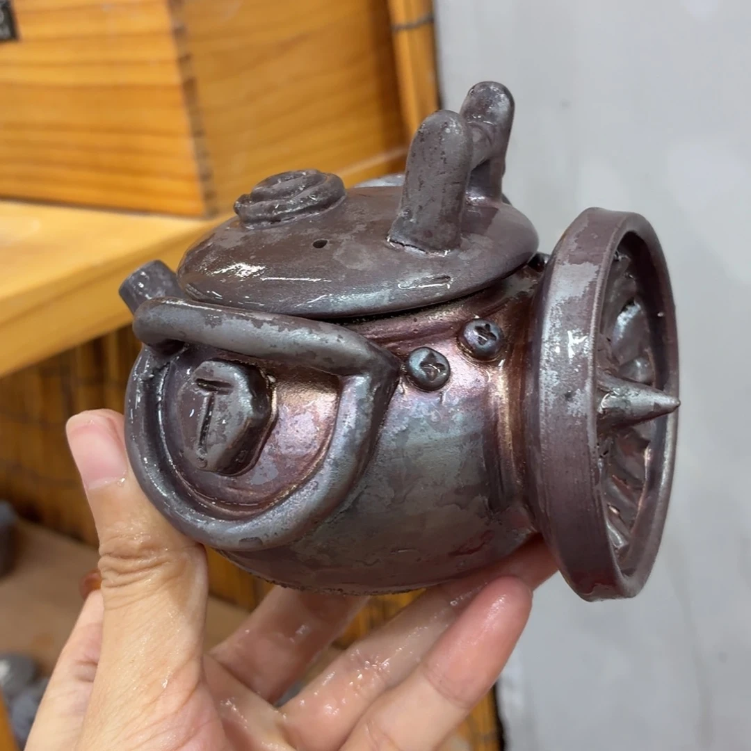 陶园柴烧精品高货765裂纹