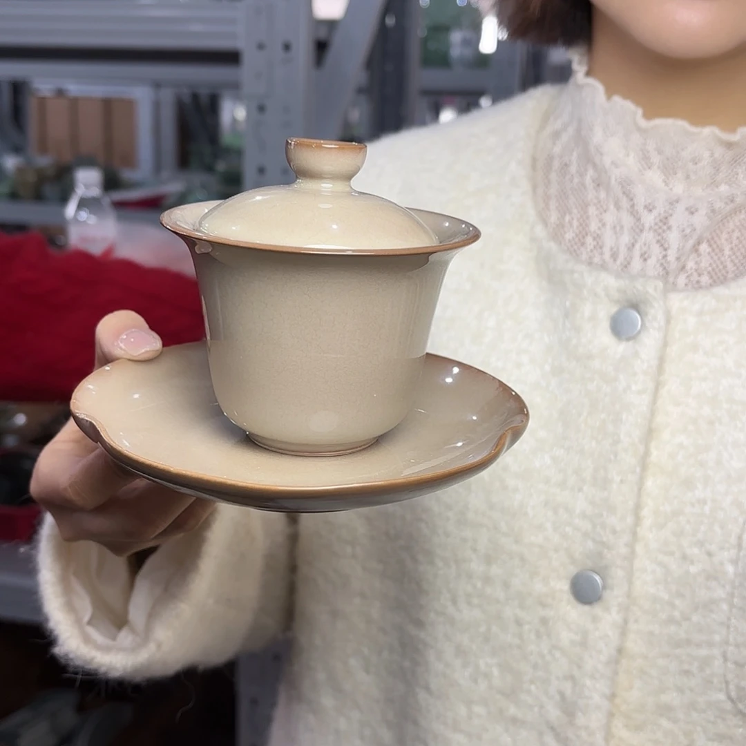 龙泉云间青瓷小米茶器