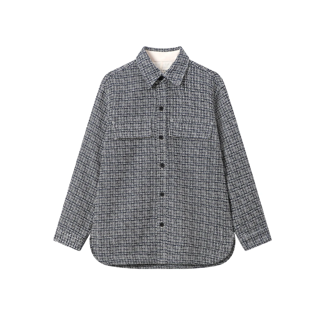 【TR】720-3344720外套 春秋经典手工编制翻领外套 男女同款