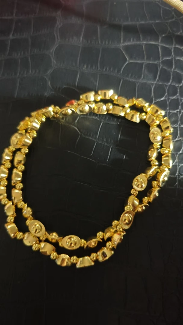 足银手链 收藏级轻奢气质简约精致黄色手链qt75501