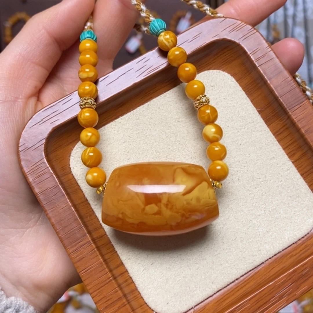 【闪购商品】蜜蜡颈饰未镶嵌项链