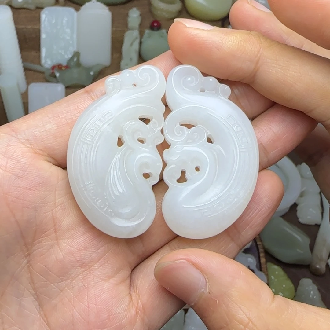 和田玉挂件未镶嵌觉*