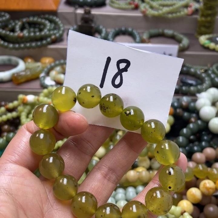 未镶嵌透闪石-蛇纹石玉手链