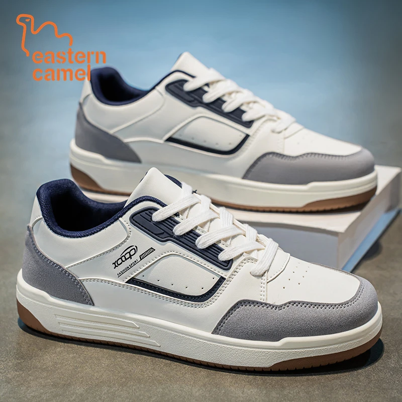 东方骆驼板鞋男款2025新款低帮运动小白鞋潮流百搭复古休闲鞋子男