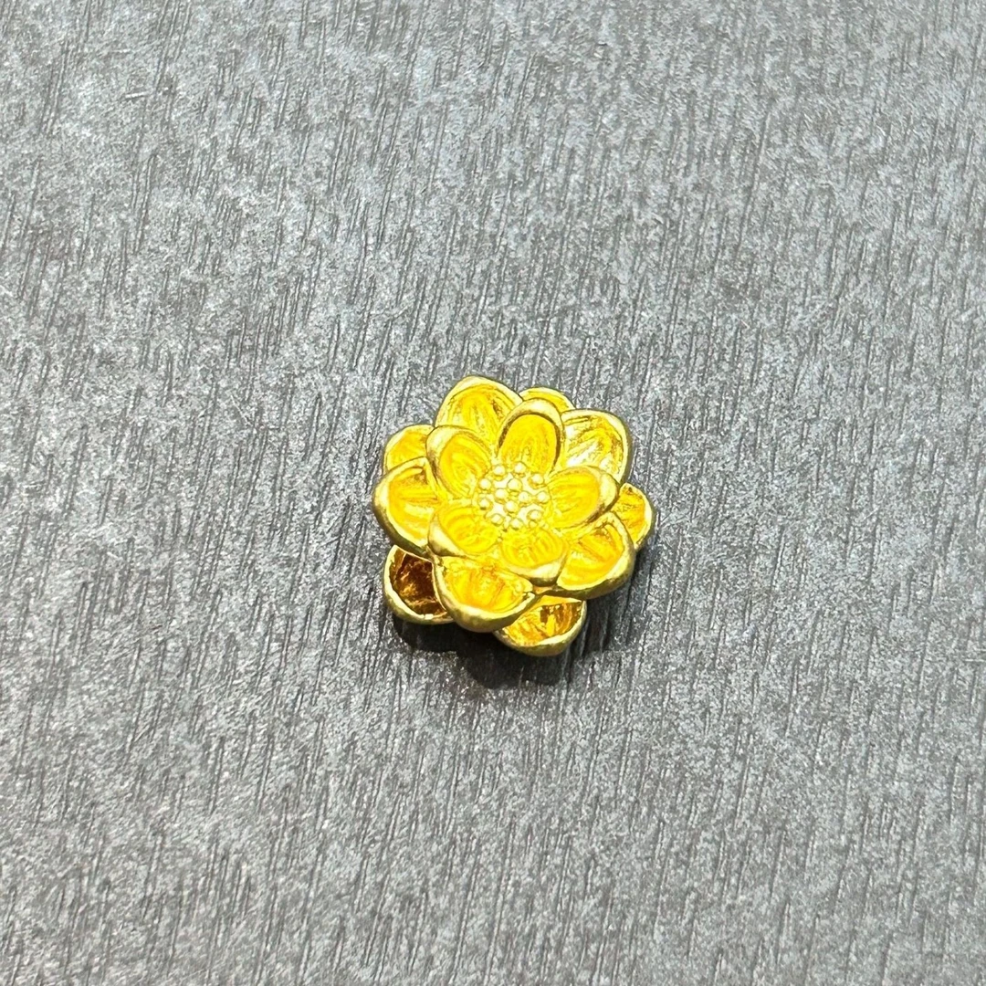 【销冠专享】足金999投资金攒黄金莲花配件PJ843克重多退少补