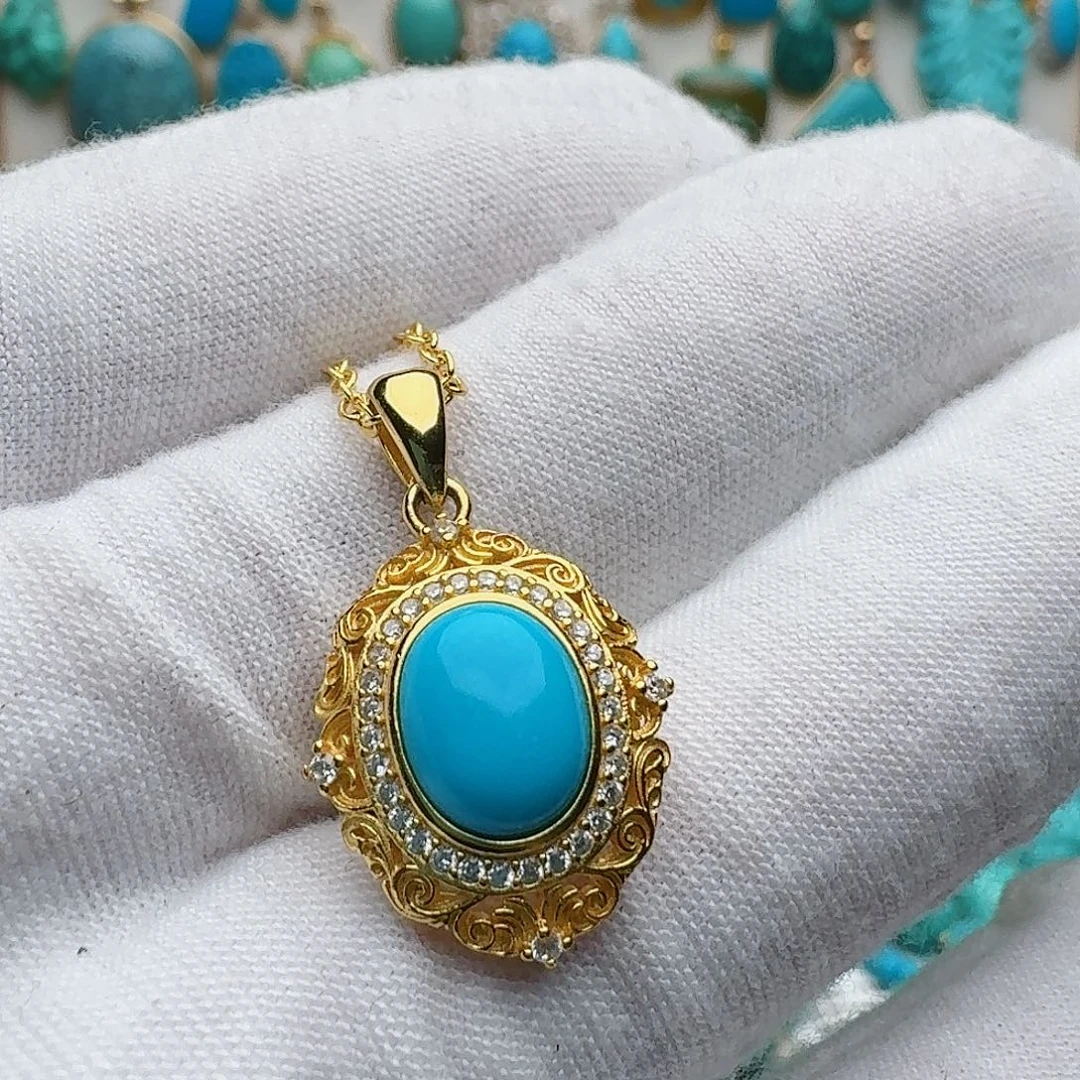 绿松石未镶嵌颈饰