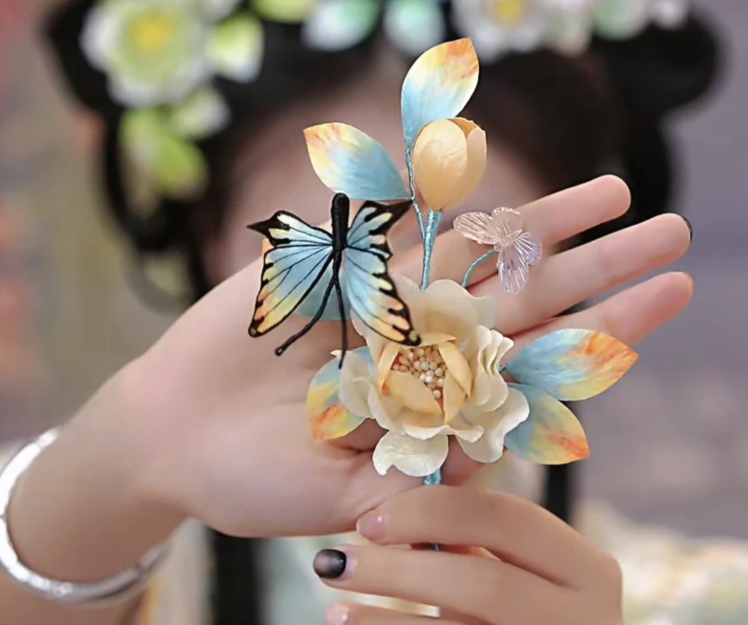 江南浔绒花 默认软簪 改主体找客服