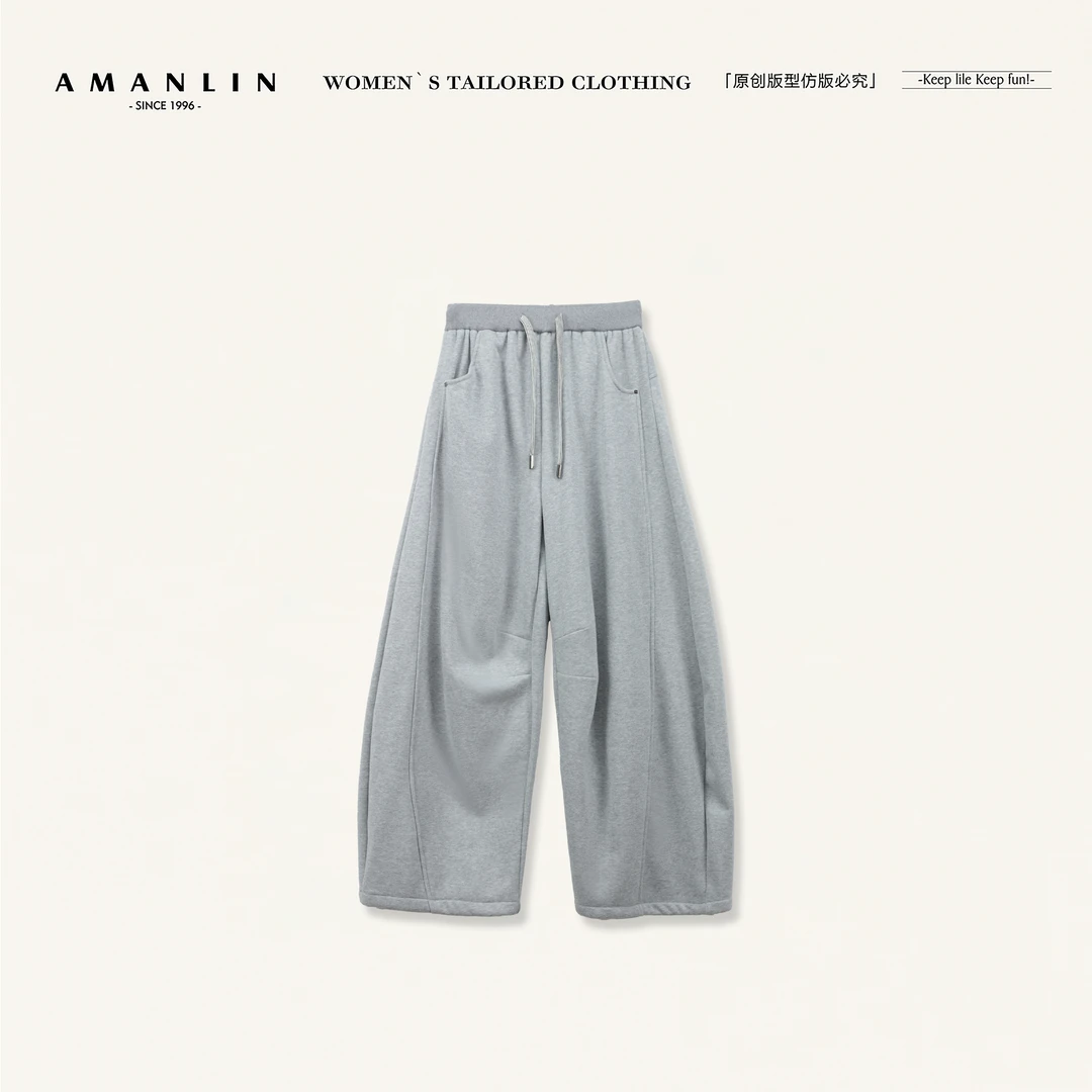 AMANLIN/阿谩琳琥珀流光休闲裤X602860