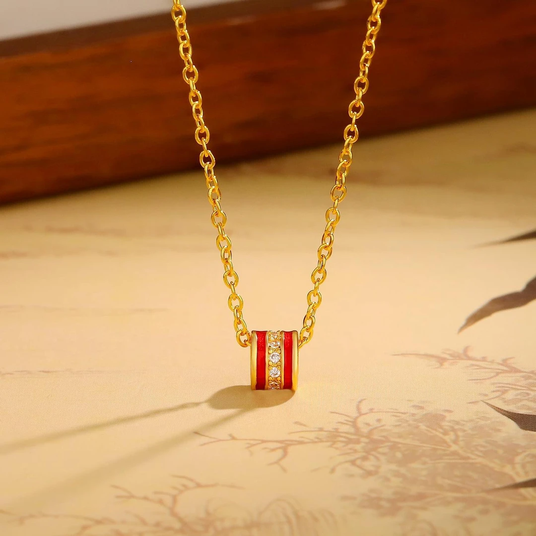 铜合金项链 小蛮腰时尚气质百搭简约高级感女微镶锆石设计锁骨链