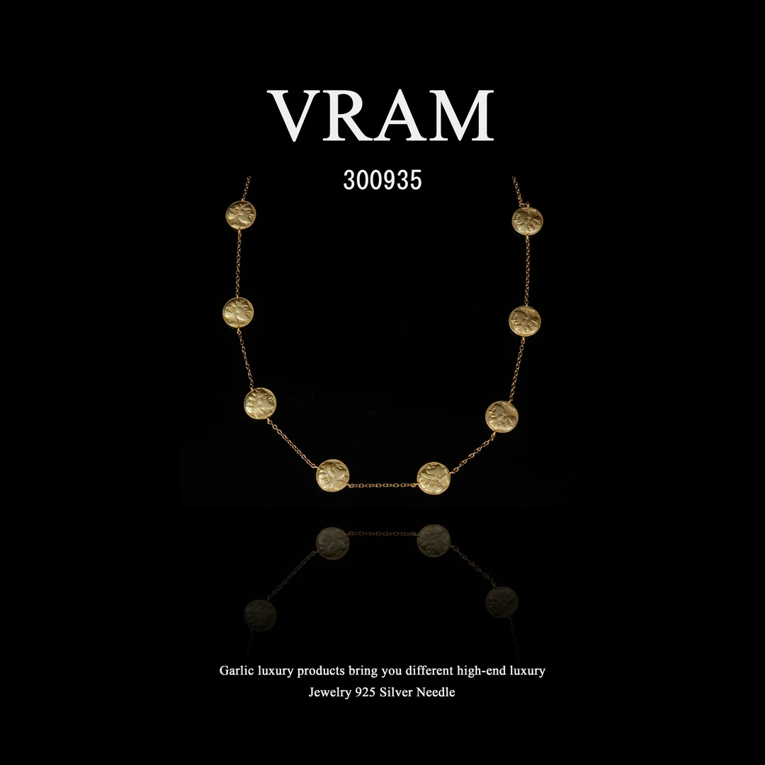 镀K金  VRAM项链-300935（40+6cm）