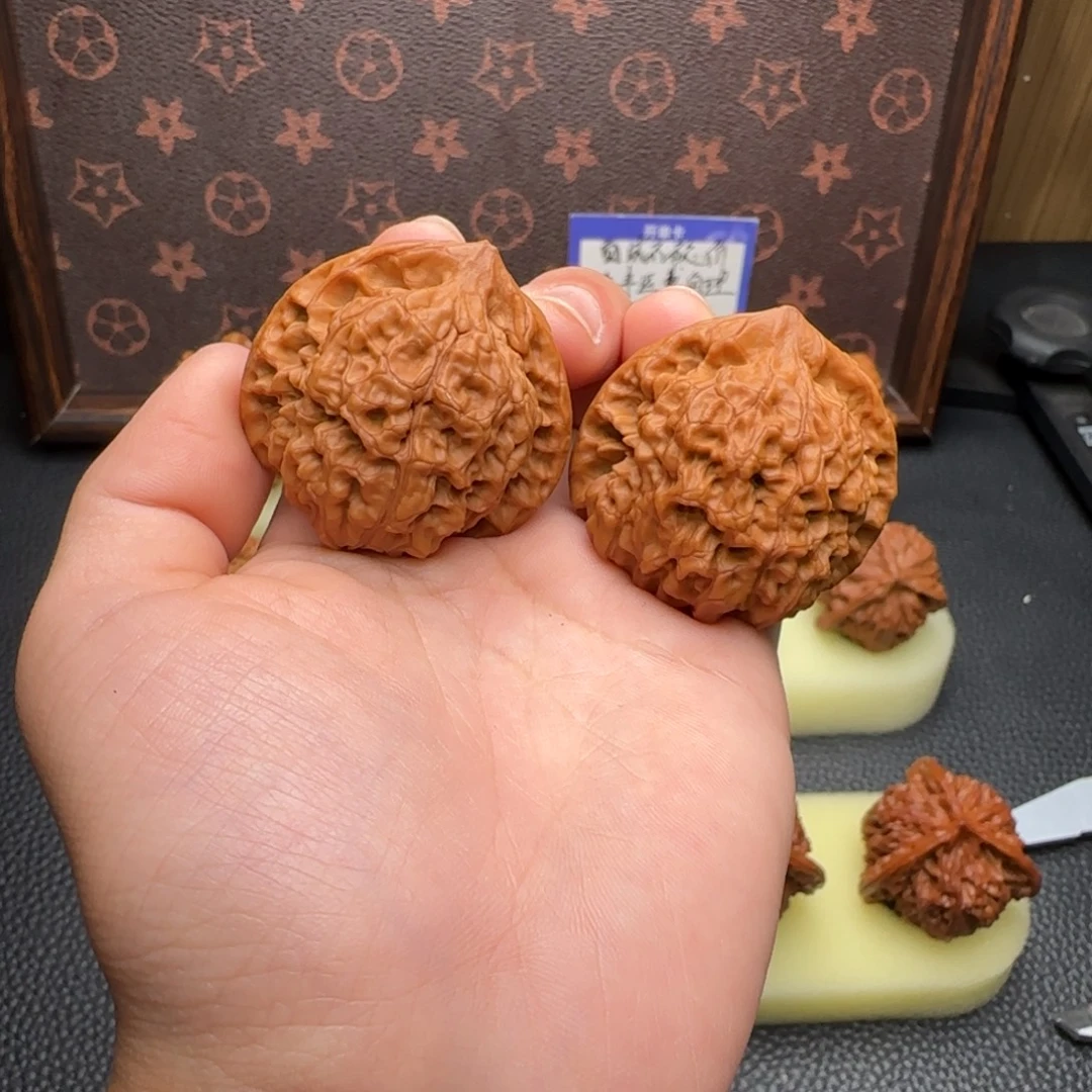 文玩核桃把件官帽 39尺寸