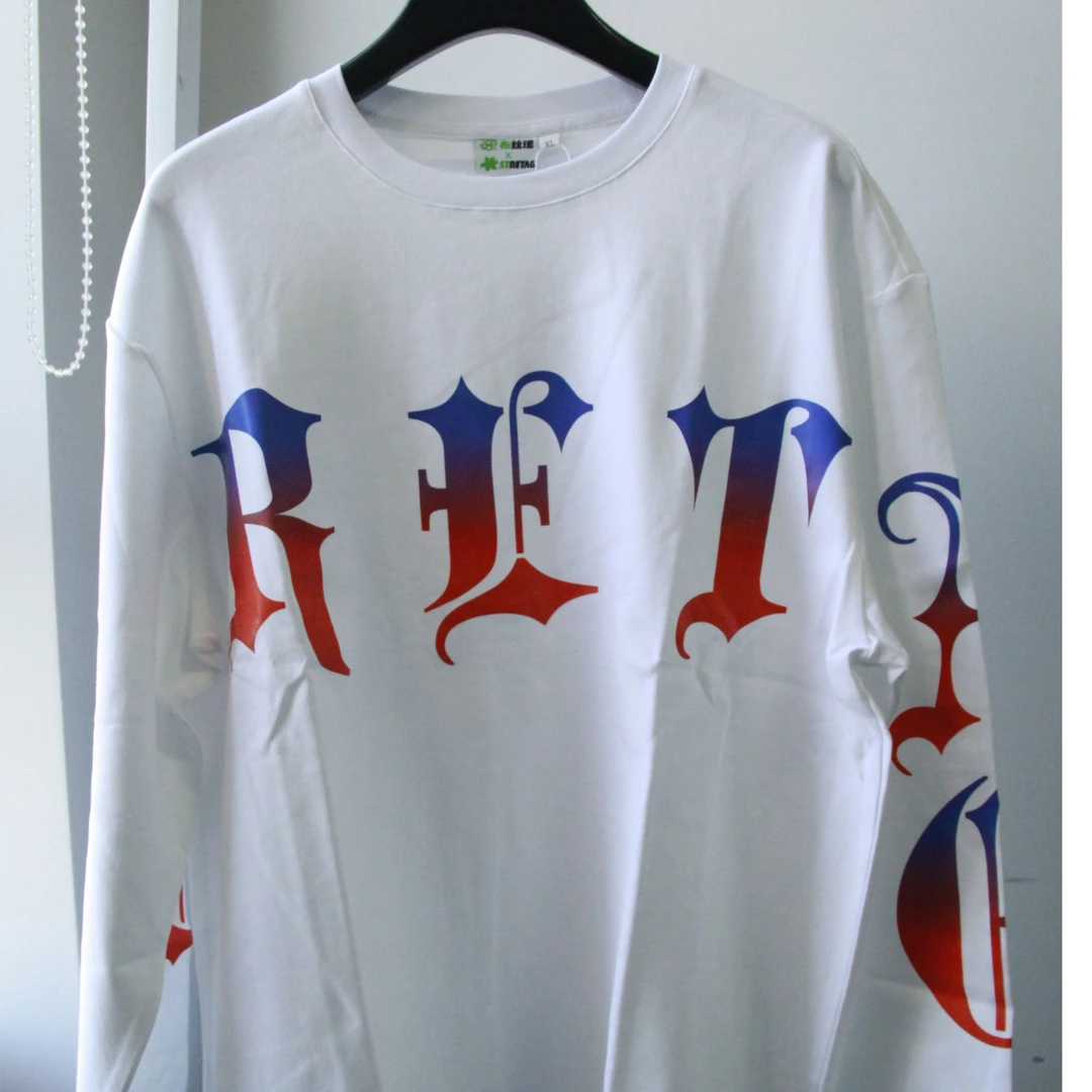 印花宽松型长袖潮流百搭休闲