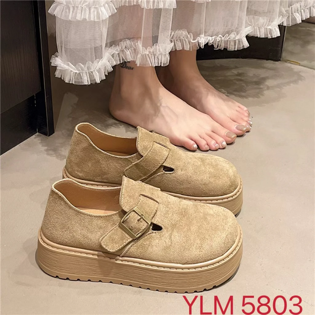 新款4厘米厚底勃肯鞋软底软面防滑耐磨脚感舒适