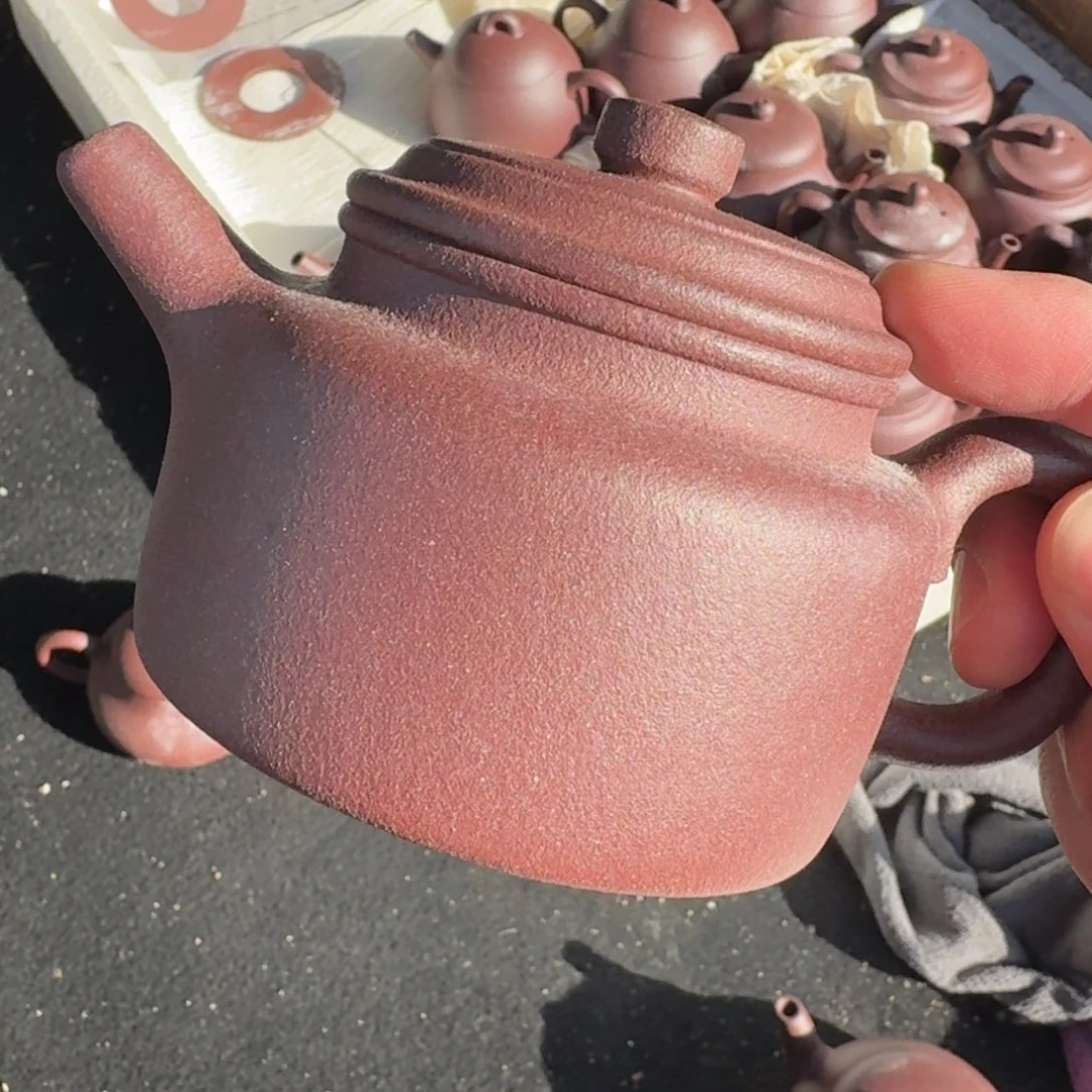 紫砂茶壶svip 半手工 桃花泥 德钟