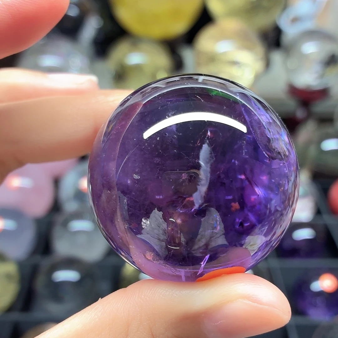 路***路珠宝半成品水晶未镶嵌紫水晶44A017