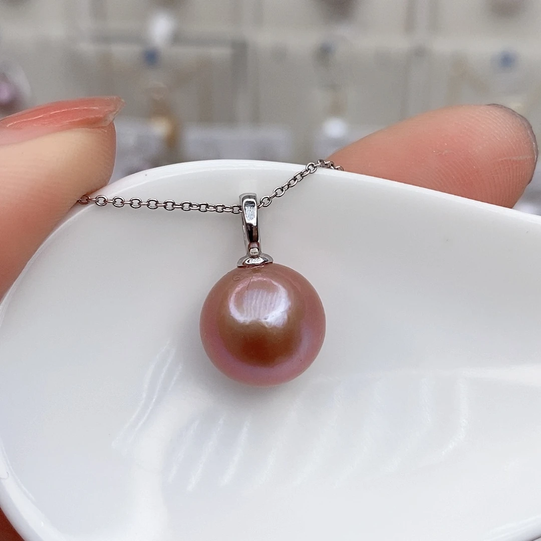 淡水珍珠颈饰银S925镶嵌