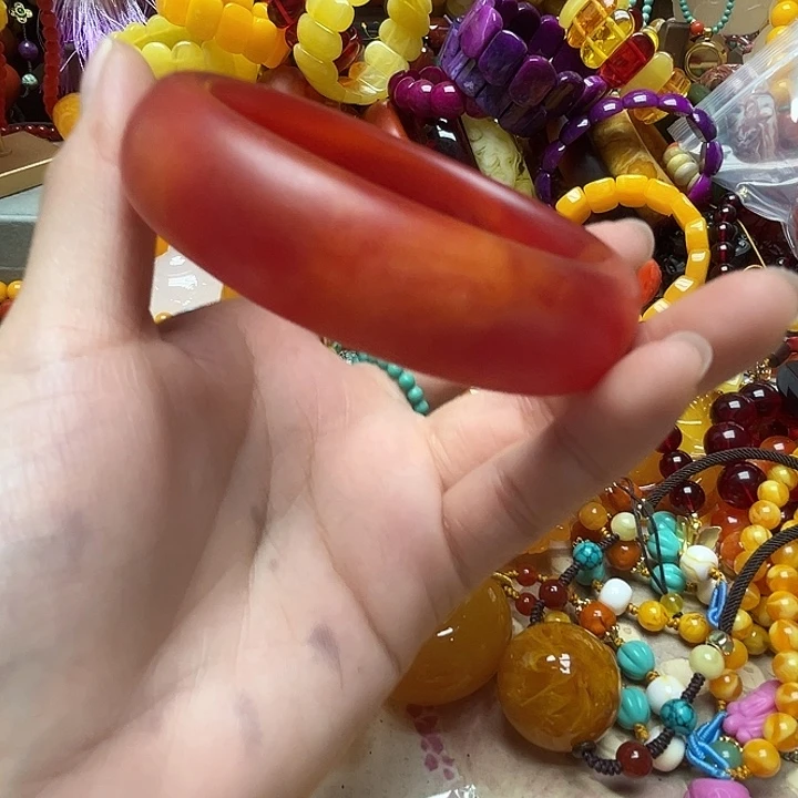 树脂制品541红皮手镯62号