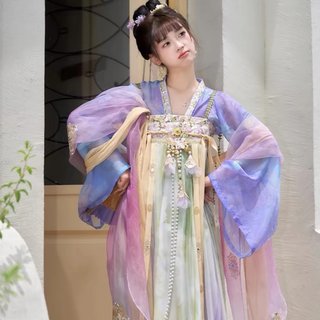 [寻香三千] 齐胸襦裙唐制汉服女装夏季春夏古风日常中国风飘逸