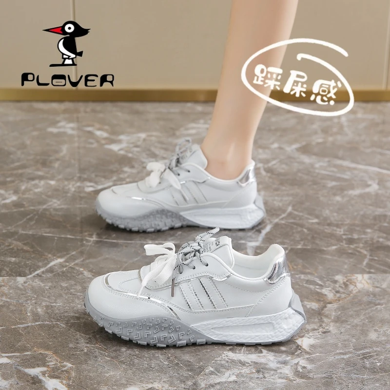 PLOVER断码运动鞋女2025新款网红ins潮透气百搭休闲鞋潮流老爹鞋