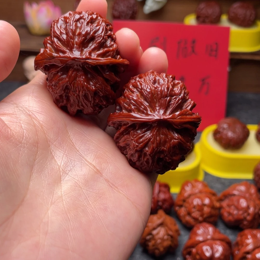 吊坠文玩核桃文玩核桃 手把件 苹果圆 41