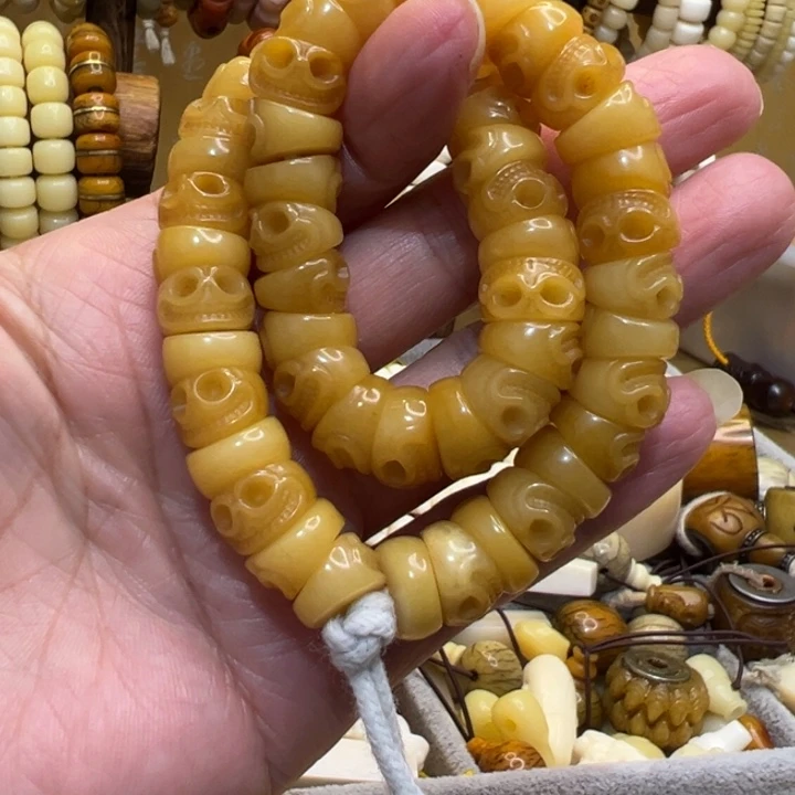 牛骨手串/手链直径11➕牛骨雕刻
