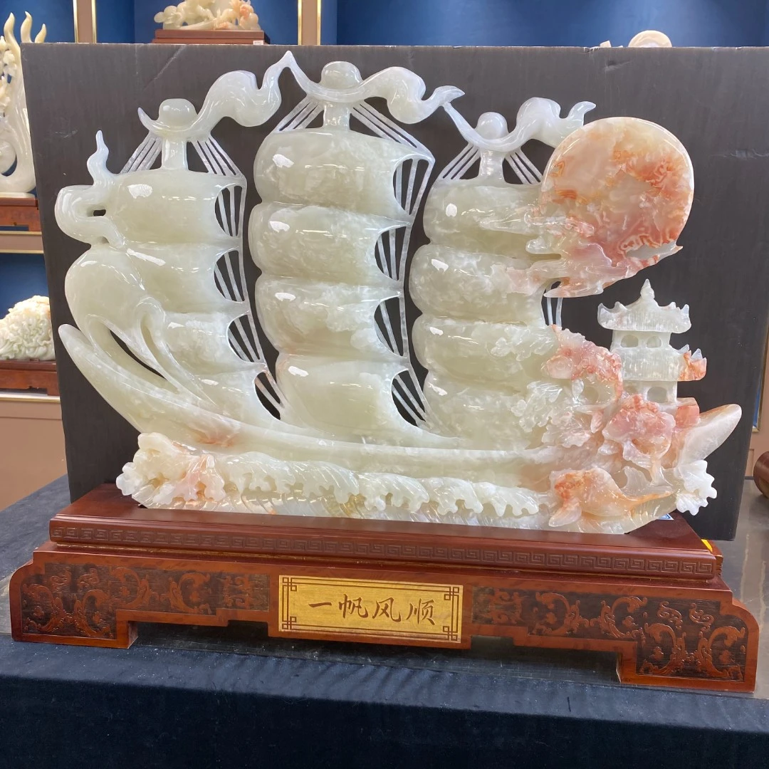 【一帆风顺摆件】大船摆件  办公室摆件 公司摆件  送礼 高端 乔迁