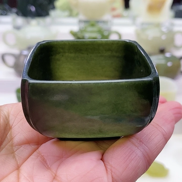 未镶嵌和田玉挂件茶杯70m l