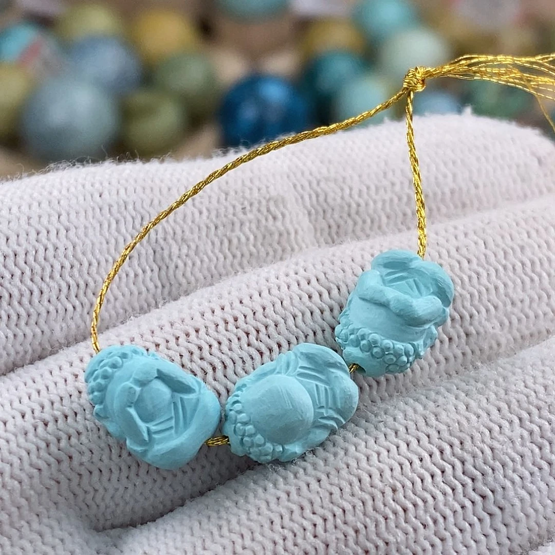 未镶嵌绿松石珠宝奇石