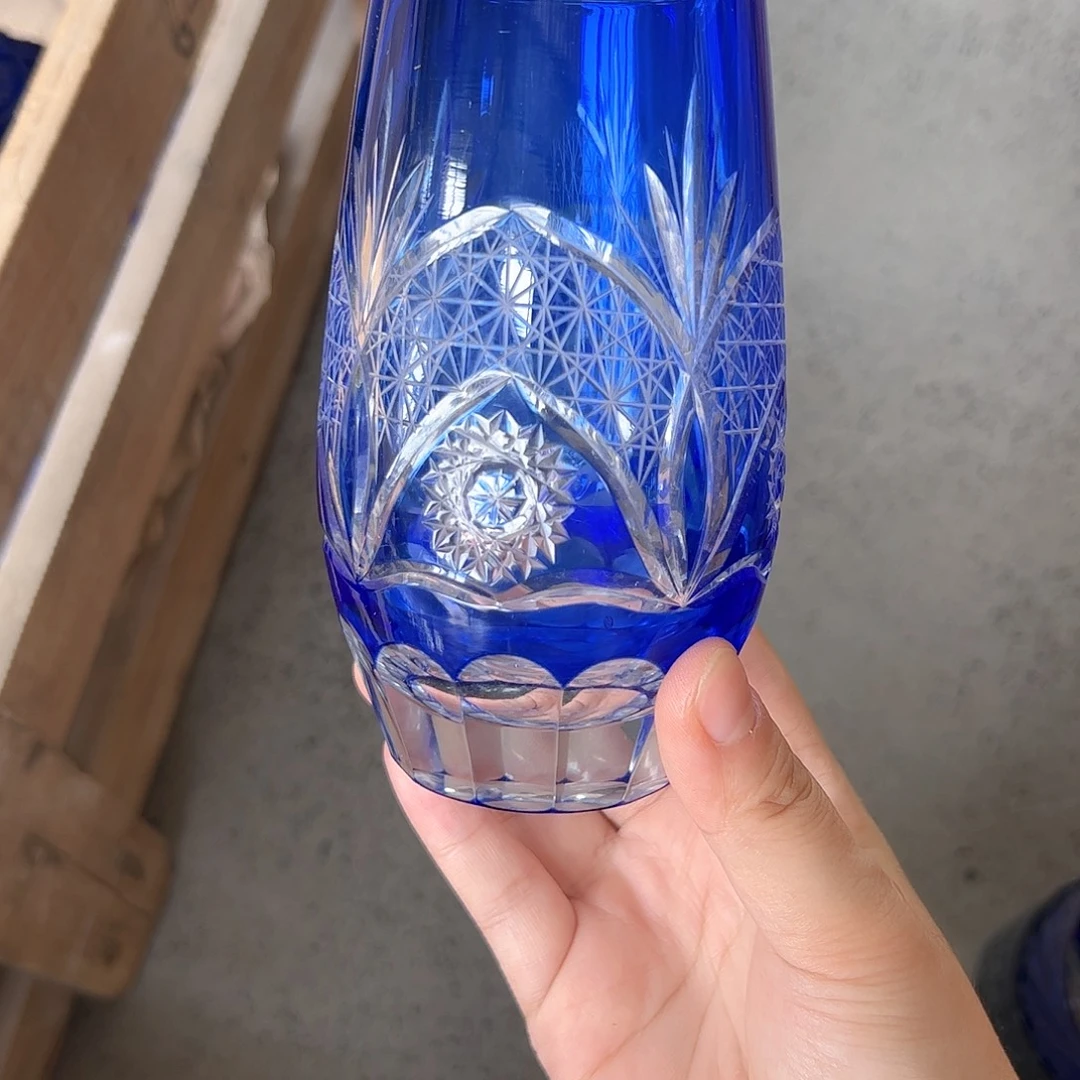 水晶玻璃高脚款微瑕一个