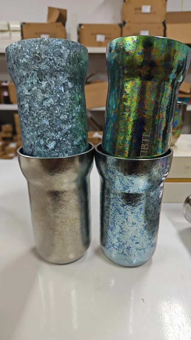 《微瑕保温450ml随手杯》纯钛保温高颜值家用户外办公咖啡杯啤酒杯