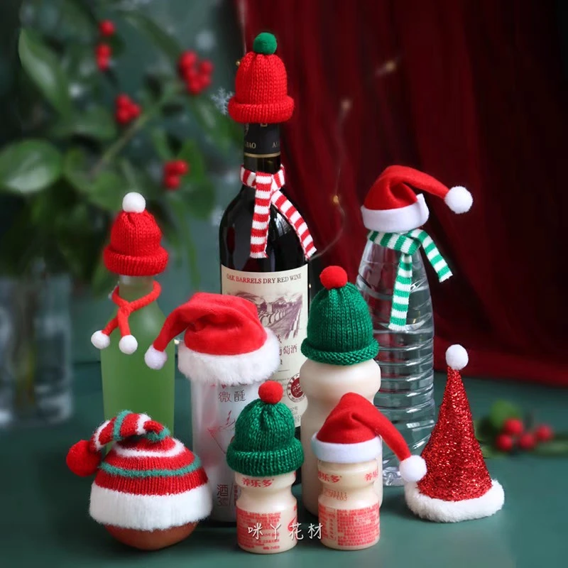 咖啡壶摩卡壶装饰小帽子小围巾酒瓶装饰小帽子咖啡器具配套用品