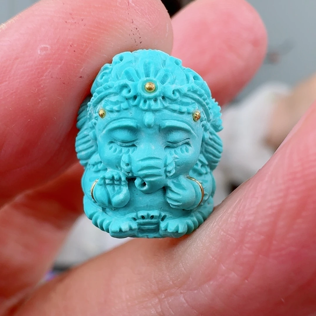 未镶嵌绿松石珠宝奇石