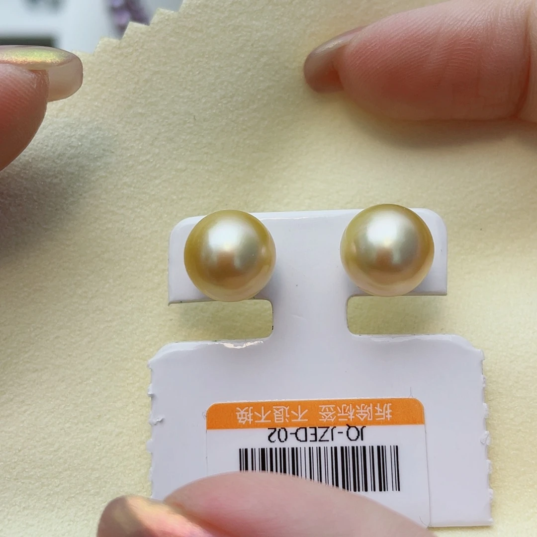海水珍珠耳饰18K金镶嵌w33