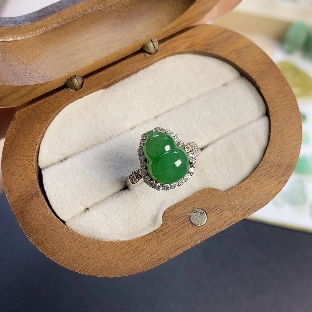 翡翠银S925镶嵌吊坠(不含链)